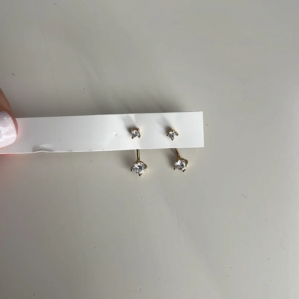 Anthropologie gold earrings - Picture 2 of 3